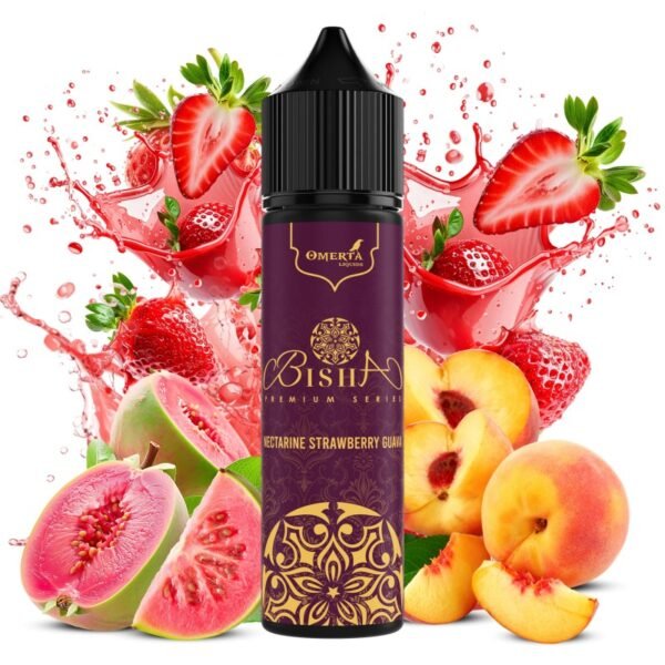 OMERTA Bisha Nectarine Strawberry Guava 10ml/60ml Flavourshot