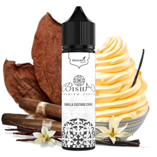 OMERTA Bisha Vanilla Custard Cigar 10ml/60ml Flavourshot