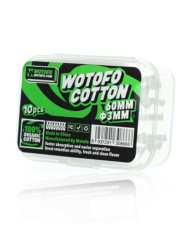 COTTON 60MM X 3MM 30ΤΕΜ. BY WOTOFO