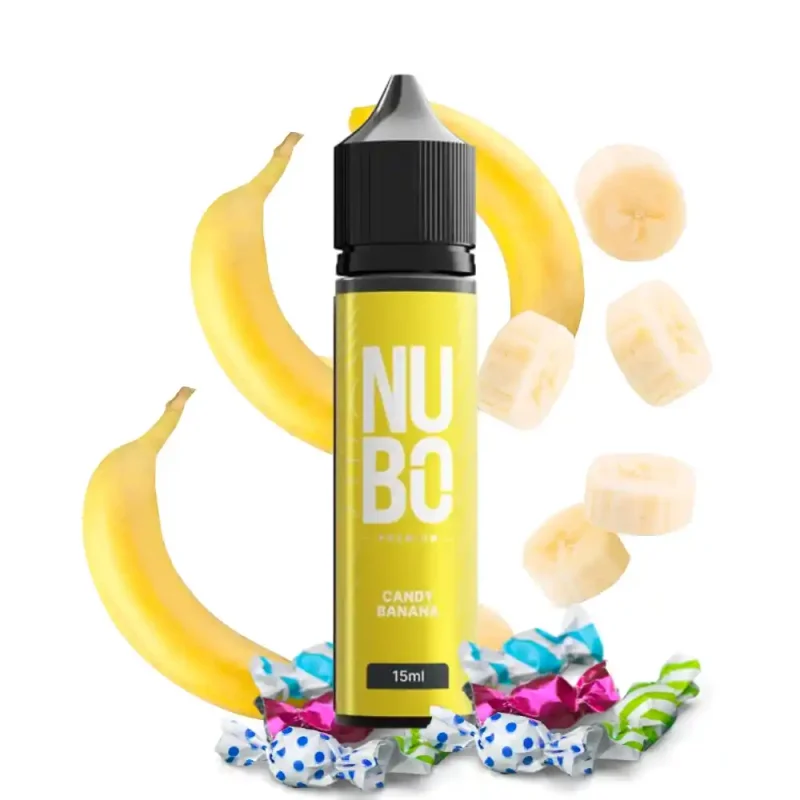 Nubo Candy Banana Flavour Shot 15/60ml - Image 2
