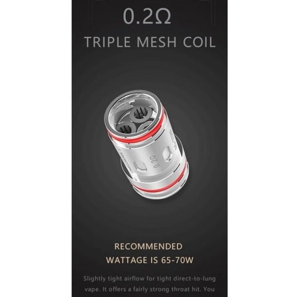 Crown V 0.2 ohm Triple Mesh Coil by Uwell