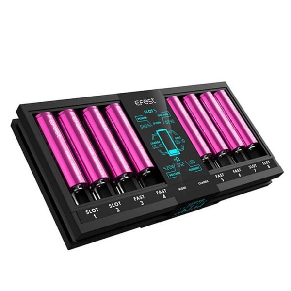 Efest Luc V8 Φορτιστής 8 Μπαταριών Li-ion Μεγέθους 18650