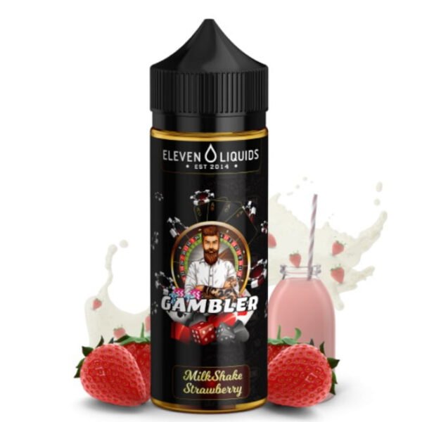 Gambler - Milkshake Strawberry 24/120ML By Eleven Liquids