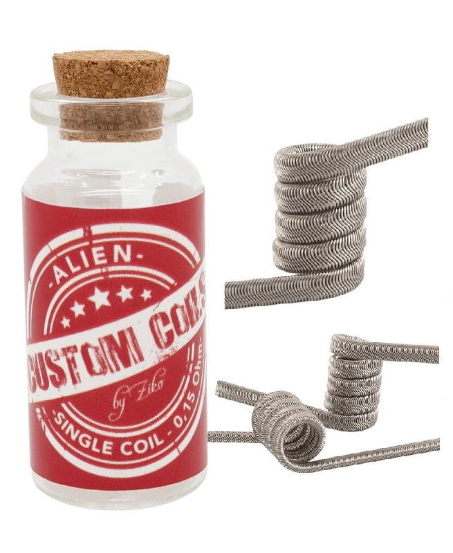 PREMADE COILS ALIEN COIL 0.15OHM NI80 HANDMADE BY ZIKO