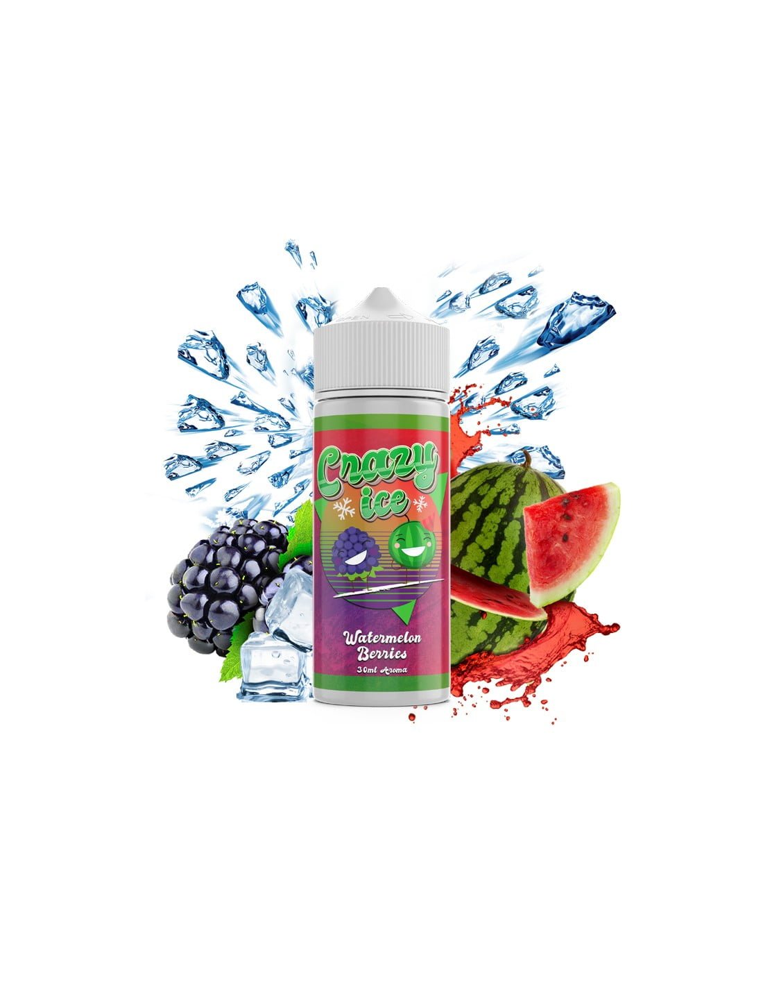 Steam City Crazy Ice - Watermelon Berries 30/120ml - Image 2