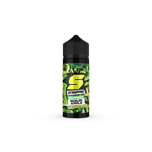 Strapped Reloaded Sour Apple Flavour Shot 30/120ml