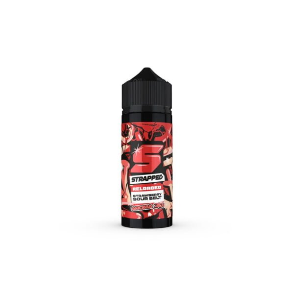 Strapped Reloaded Strawberry Sour Belt Flavour Shot 30/120ml