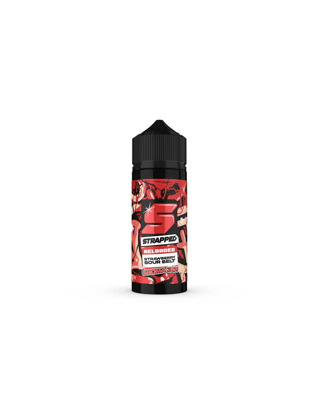 Strapped Reloaded Strawberry Sour Belt Flavour Shot 30/120ml