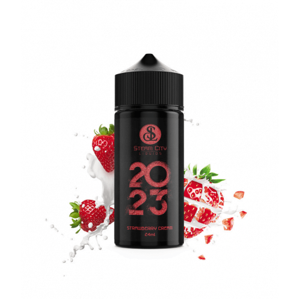 Steam City 2023 Strawberry Cream Flavour Shot 24/120ml